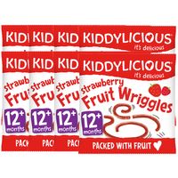 Kiddylicious Wriggles - Strawberry x 8
